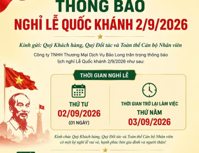 Thông báo nghỉ lễ mùng 02/9